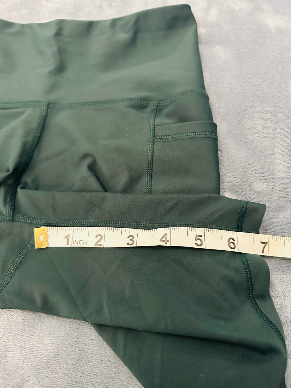 Old Navy Powersoft High Rise Green Women’s Bike Shorts Pockets Size Small - Picture 6 of 9